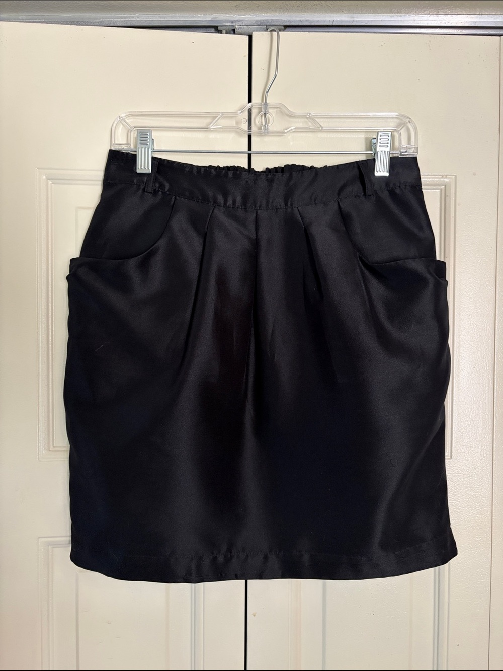 GAP Y2K Mini Whimsigoth Dark Coquette Witchy Poly-Silk Skirt Pleats Pull On Sz 0